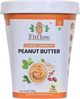 FITFLOW Classic Crunchy Peanut Butter |26g Protein | Crunchy 500 g