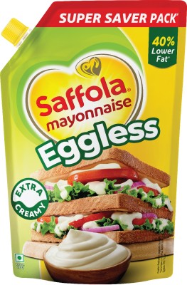 Saffola Mayonnaise Eggless|Extra Creamy&Tasty|for sandwich,wraps,pastas,burgers & a dip 700 g