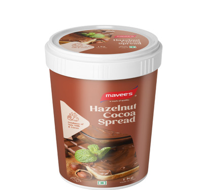 mavee's Hazelnut Cocoa Spread - Premium Toppings, Baking Spread Solutions(1 kg)