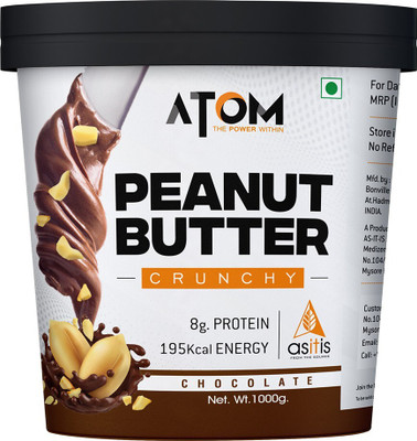 AS-IT-IS Nutrition AS-IT-IS ATOM Chocolate Peanut Butter Crunchy 1Kg | Gluten Free(1 kg)