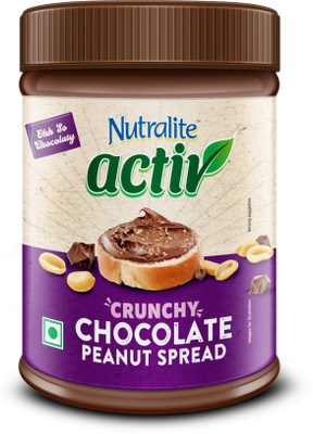 Nutralite Activ Peanut Butter, Plant based protein source, Chocolate Crunchy(1 kg)