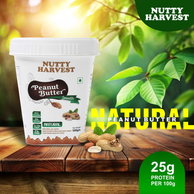 Nutty Harvest NATURAL PEANUT BUTTER(500 g)