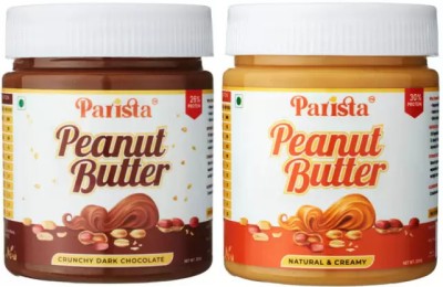 Parista Chocolate Peanut Butter Crunchy Creamy |High Protein|High Fiber|No Cholestrol 200 g(Pack of 2)