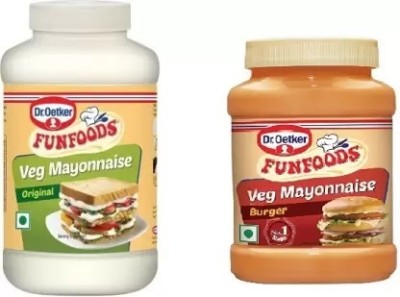 FUNFOODS VEG. MAYONNAISE ORIGINAL 400g + BURGER 250g(325 g, Pack of 2)