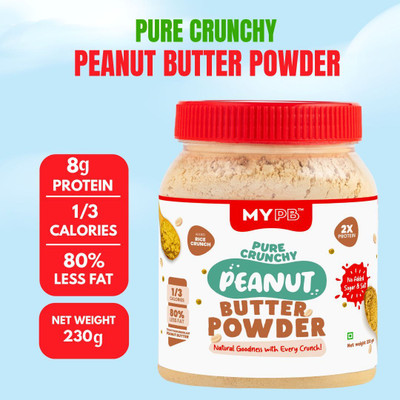 MYPB Pure Peanut Butter Powder (Unsweetened) (Crunchy) (230 g)(230 g)