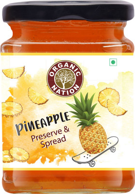 Organic Nation Pineapple Conserve | Premium Fruit Spread with Real Pineapple Chunks(340 g)