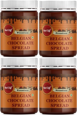 RED CLIFF Premium Belgian Dark Chocolate Spread | Chocolate Ganache | Pack of 4 | 1400 g(Pack of 4)