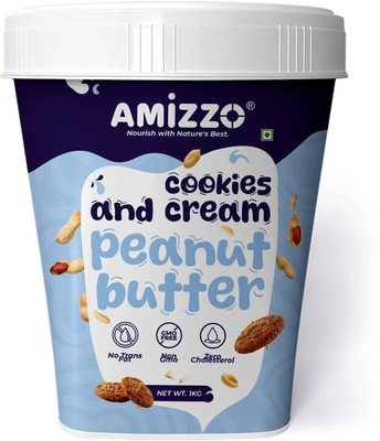 Amizzo High Protein Peanut Butter Cookies and Cream Flavour 1kg, Added WHEY Protein(1 kg)