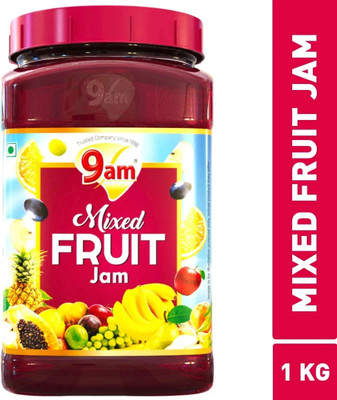 9am Mixed Fruit Jam 1Kg, Pure, Natural & Organic Ingredients Sweet, Tasty & Healthy(1 kg)