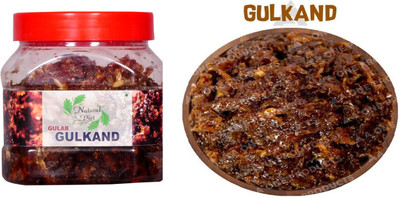 Natural Diet Damask Rose Gulkand Gulab Gulkand wih Kesar & Elaichi Natural (400gm)(400 g)