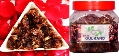 Natural Diet Damask Rose Gulkand Gulab Gulkand with Kesar & Elaichi Fresh Natural Homemade(400 g)