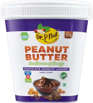 Dr. P Nut Peanut Butter Chocolate Crunchy Jaggery(227 g)