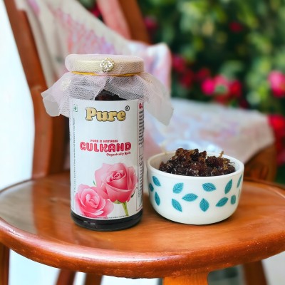 Pure Natural Gulkand 300gm Rose Jam Sun Cooked Damask Rose Gulkand 300 g