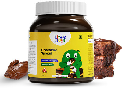Little Joys Brownie Chocolate Spread | No Added Sugar |Jaggery, Cocoa, Hazelnut, Ragi &Bajra(300 g)