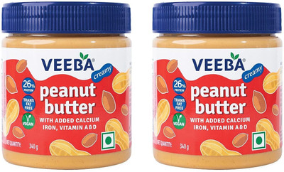 VEEBA PEANUT BUTTER CREAMY(680 g, Pack of 2)