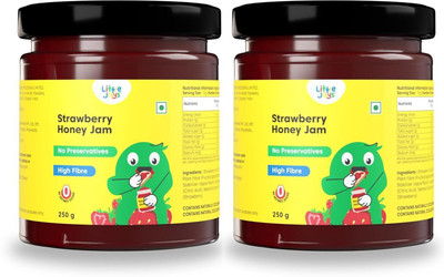 Little Joys Strawberry Honey Jam | Made with Real Strawberries & Honey | No Added Sugar(250 g, Pack of 2)