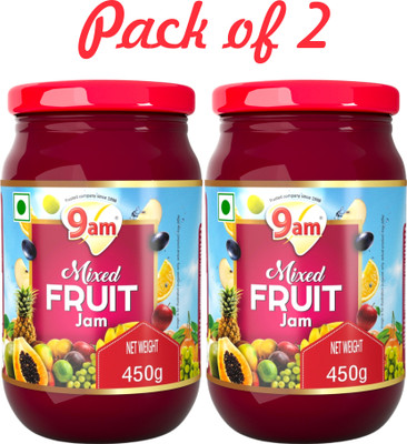 9am Mixed Fruit Jam 450 g(Pack of 2)