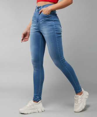DOLCE CRUDO Super Skinny Women Light Blue Jeans