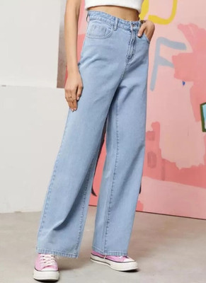 The Rivvrs co Straight Fit Women Light Blue Jeans
