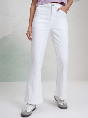 Tokyo Talkies Flared Women White Jeans