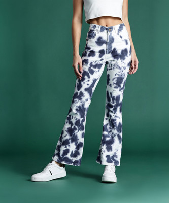 Dressberry Boot-Leg Women White Jeans