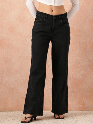 all about you Tapered Fit Women Black Jeans