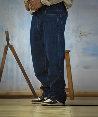 Raw Purple Regular Men Dark Blue Jeans