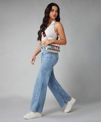 DOLCE CRUDO Flared Women Blue Jeans
