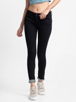 Spykar Super Skinny Women Black Jeans