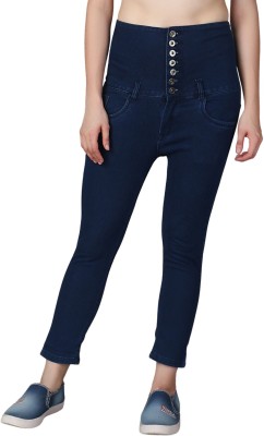 Crazeis Skinny Women Dark Blue Jeans