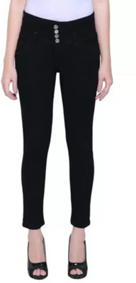 comfits Slim Women Black Jeans