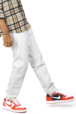 RileyRush Relaxed Fit Men White Jeans