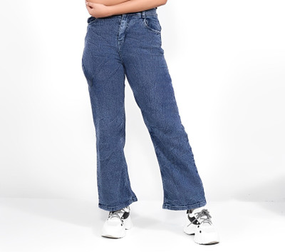 Farlucci Boot-Leg Women Blue Jeans