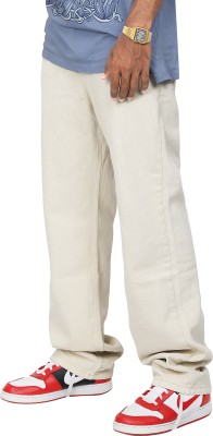 HouseOfCommon Loose Fit Men Beige Jeans