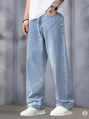 DYENE Loose Fit Men Light Blue Jeans
