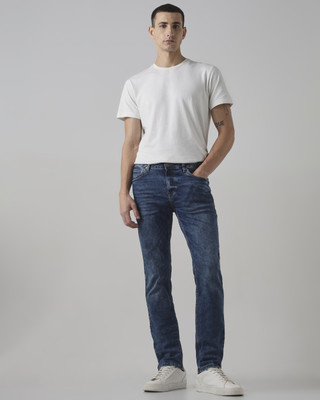 MUFTI Slim Men Dark Blue Jeans