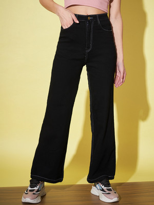 GUTI Flared Women Black Jeans