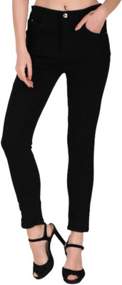 spenze Tapered Fit Women Black Jeans