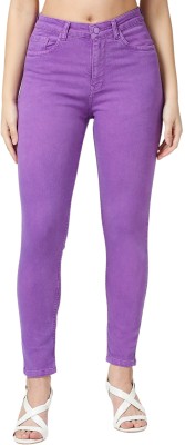 CEFALU Skinny Women Purple Jeans