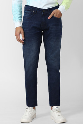 PETER ENGLAND Tapered Fit Men Dark Blue Jeans