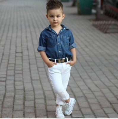 ICONIC ME Regular Boys White Jeans