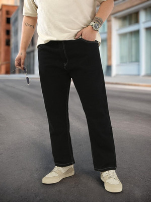 Urbano Plus Straight Fit Men Black Jeans