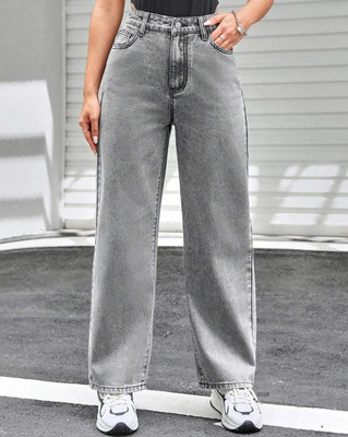 M MODDY Straight Fit Women Grey Jeans
