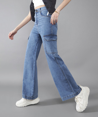 DOLCE CRUDO Flared Women Blue Jeans