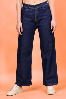 Drewin Boyfriend Women Dark Blue Jeans