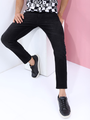 HIGHLANDER Tapered Fit Men Black Jeans
