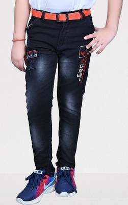LAHSUAAK Regular Boys Black Jeans