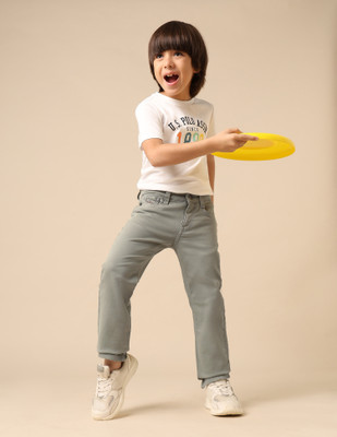 U.S. POLO ASSN. Relaxed Fit Baby Boys Green Jeans