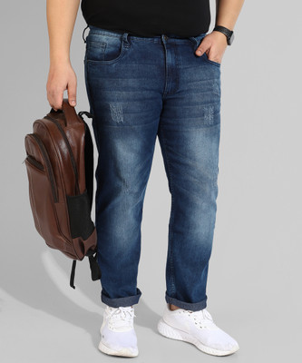Instafab Plus Regular Men Blue Jeans