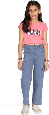 CKUSH Boyfriend Girls Blue Jeans